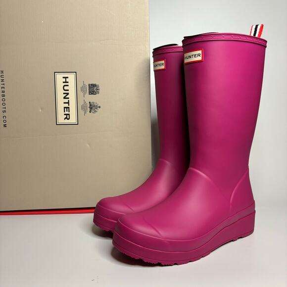 Hunter Shoes - Hunter Original Play Tall Rain Boots in Prismatic Pink